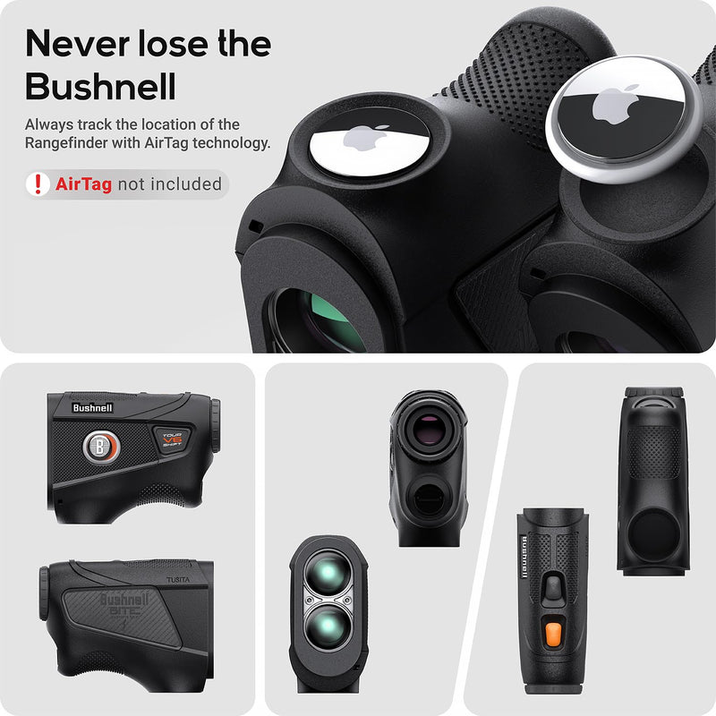 TUSITA Silicone Case Compatible with Bushnell Tour V6 - Black