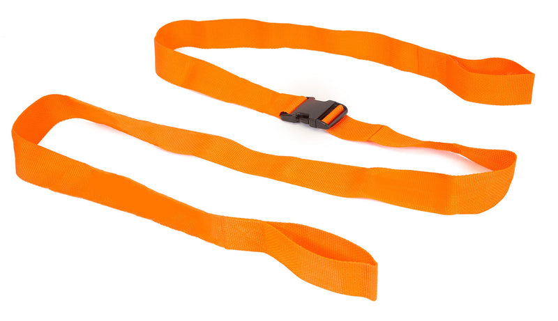 Primacare IR-5008 Unisex 2 Piece Restraint Strap with Loop Lock for Patients, Adults and Kids, Medical Waterproof Straps with Adjustable Locking for Easy Attachment, 9 Feet, Orange