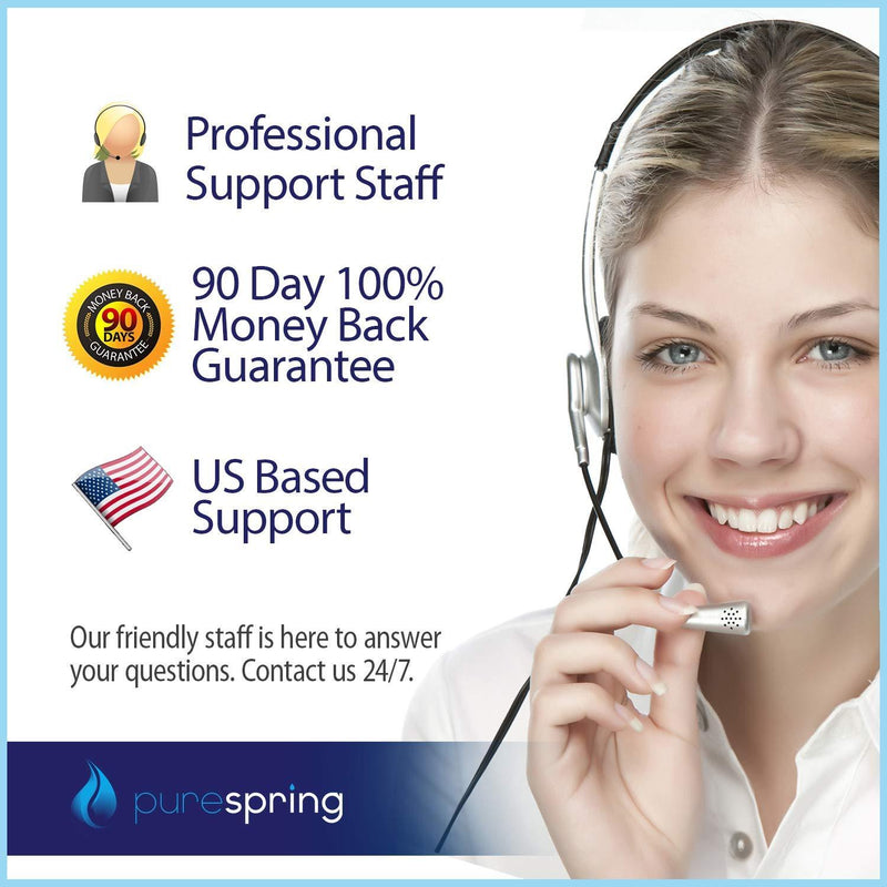 PureSpring NSF 42 Certified Refrigerator Water Filter, Compatible with LG LT800P, LT800PC, ADQ73613401, ADQ73613402, ADQ73613403, Kenmore 9490, 46-9490, 469490 (1 Pack)