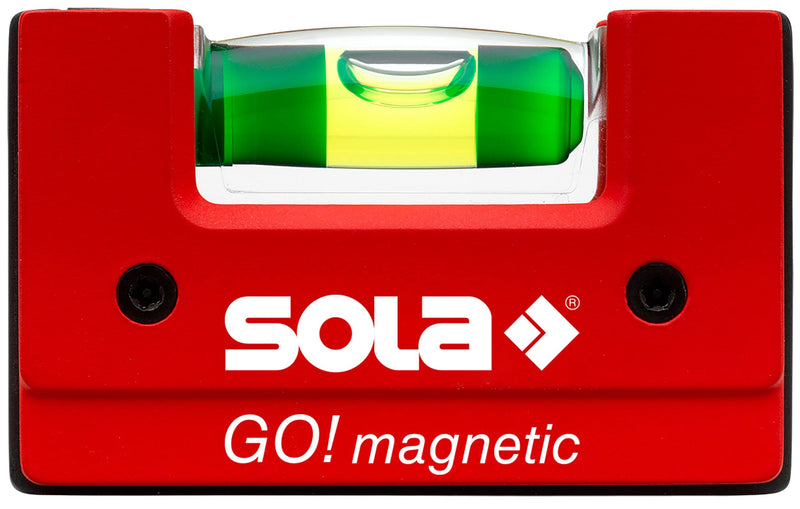 Sola GO! - Mini spirit level made of glass fiber reinforced plastic - Sola spirit level small for electricians - small pocket spirit level GO!
