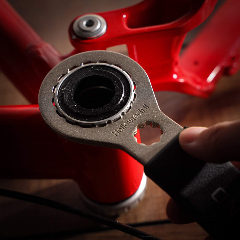 BIKEHAND Bicycle Bike External Bottom Bracket Install Removal Tool Compatible with Shimano Hollowtech II and New BB9000 Type