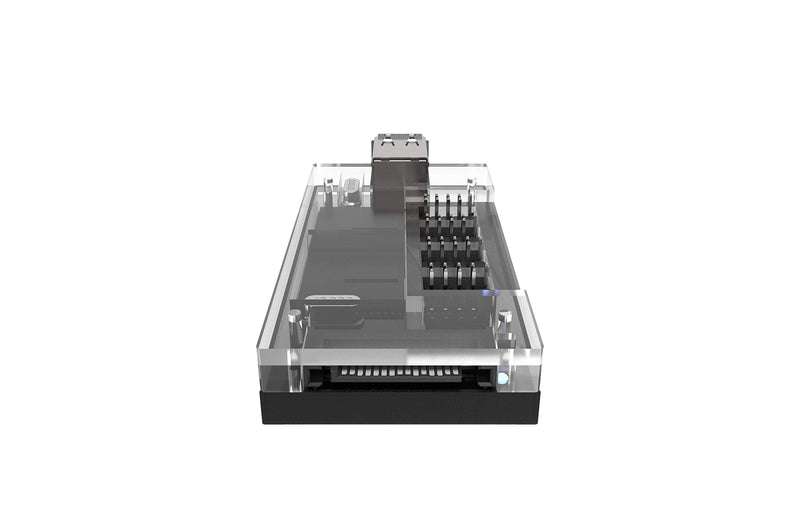 Micro Connectors S08-303-IA - Acrylic Internal USB 2.0 Hub with Magnetic Base - 5 USB 2.0 Ports Expansion