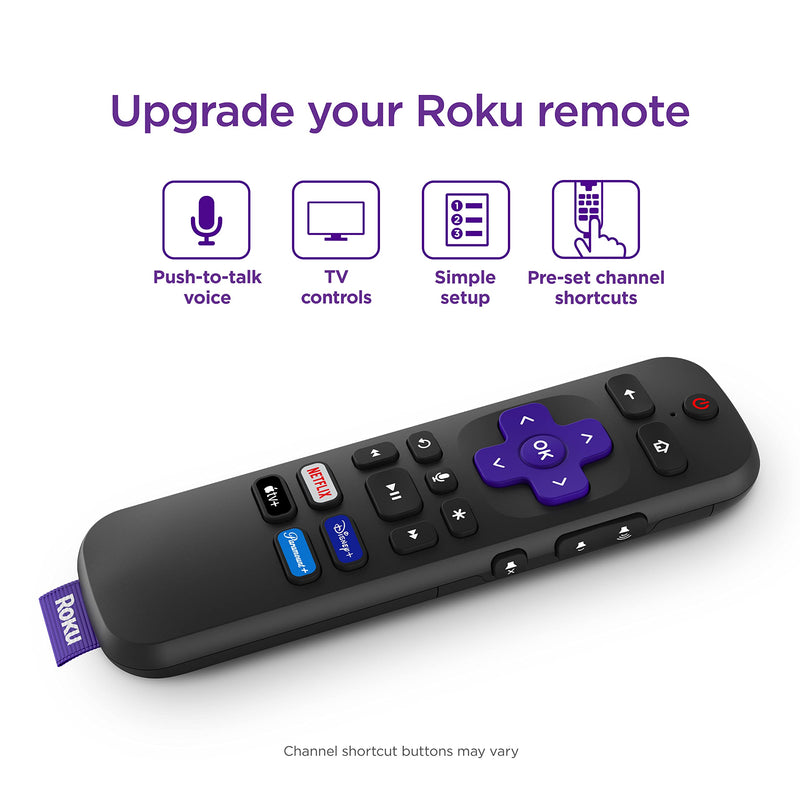 Roku Voice Remote (Official) for Roku Players, Roku TVs and Roku Audio Roku Voice Remote