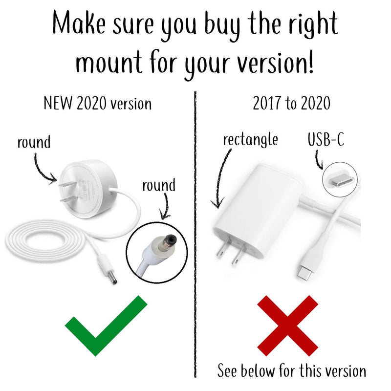 Google WiFi Outlet Holder Mount: [New 2020 – Present Version – Round Plug] The Simplest Wall Mount Holder Stand Bracket for Google WiFi Routers and Beacons - No Messy Screws! (2-Pack) White (2-pack)