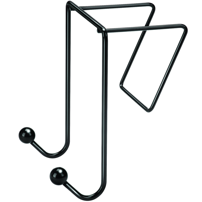 Fellowes FEL75510 Wire Partition Additions Double Coat Hook (75510) Black