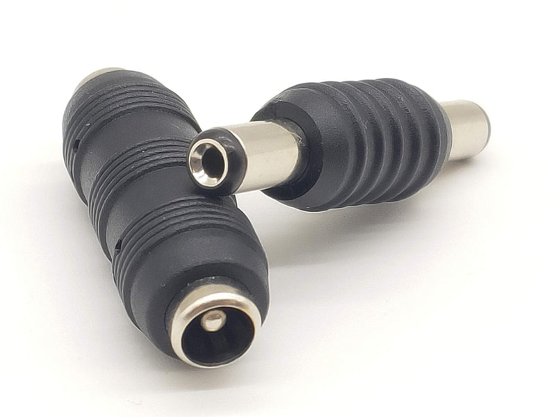 Traodin 5.5mm X 2.1mm DC Power Adapter, (2 Pairs) DC Power 5.5mm x 2.1mm Female to Female Coupler, Male to Male Coupler LED/CCTV Camera