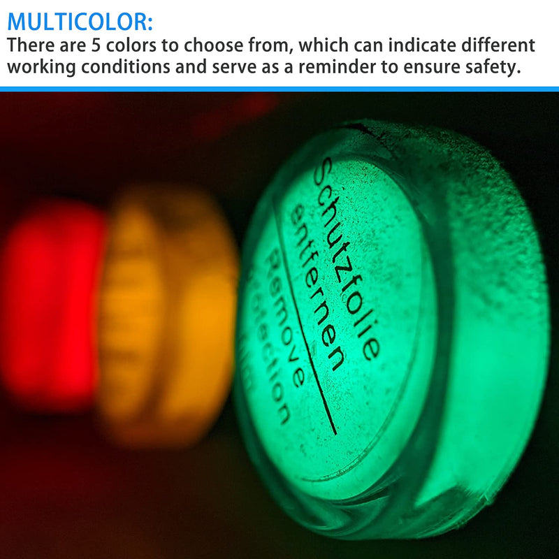 12pcs AC 220V indicator lights LED power indicator with 12pcs characters, red/blue/yellow/green/white, flush panel mount 7/8" 22mm