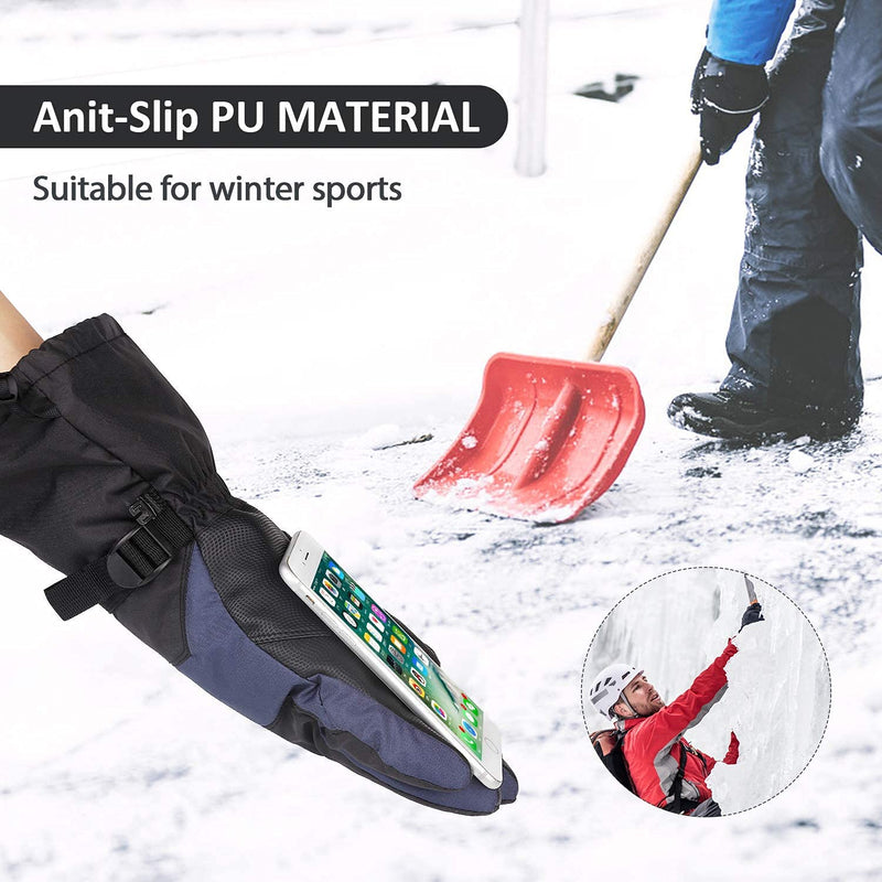 Ski & Snow Gloves for Men and Women Waterproof Windproof Touchscreen Medium