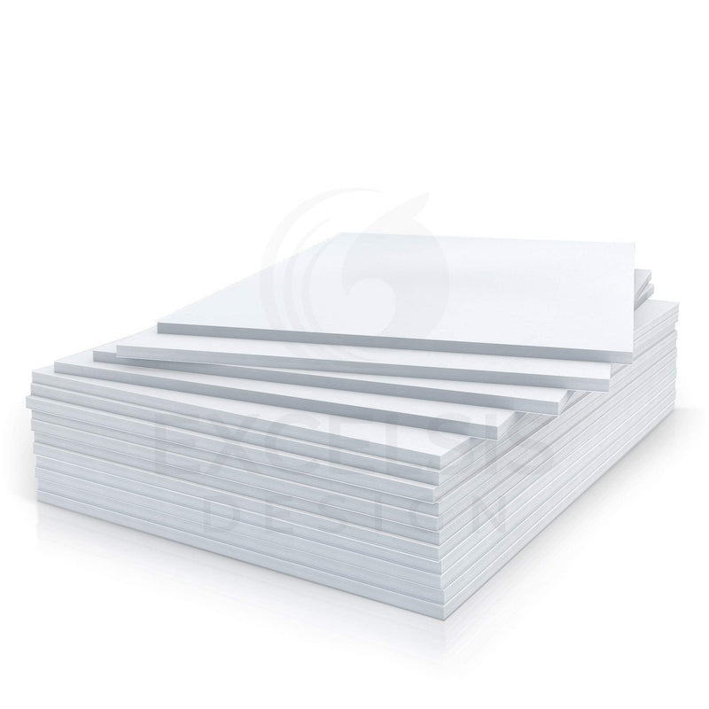 Excelsis Design, Pack of 15, Foam Boards (Acid-Free), 11.7x16.5 Inches (Many Sizes Available), 1/8 Inch Thick Mat, White with White Core (Foam Core Backing Boards, Double-Sided Sheets)