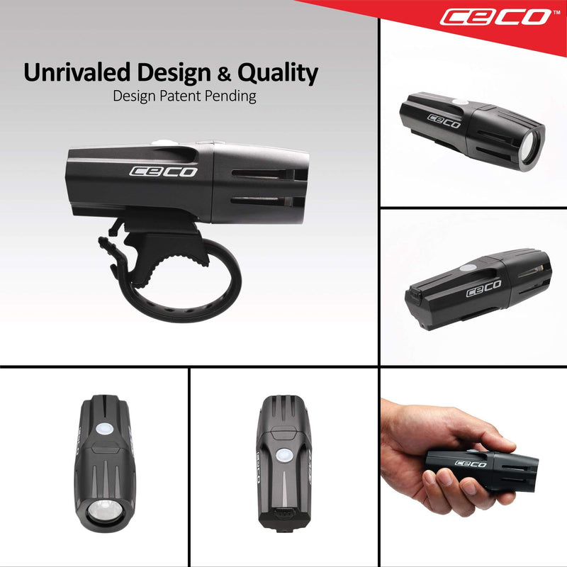 CECO-USA: 750 Lumen USB Rechargeable Bike Light – Tough & Durable IP67 Waterproof & FL-1 Impact Resistant – Super Bright Model F750 Bicycle Headlight – for Commuters, Road Cyclists, Mountain Bikers