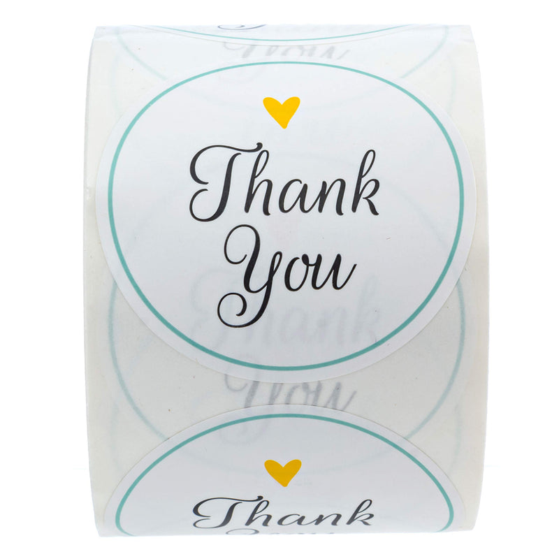 SBLABELS 2" Wedding Thank You Stickers/Elegant Wedding Favor Stickers / 500 Thank You Labels per roll