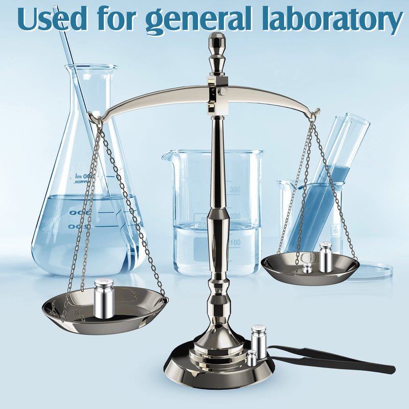 TOODOO 1g 2g 5g 10g 20g Calibration Gram Weight Set for Digital Scales Balance and 1 Piece Calibration Weight Tweezers, Silver