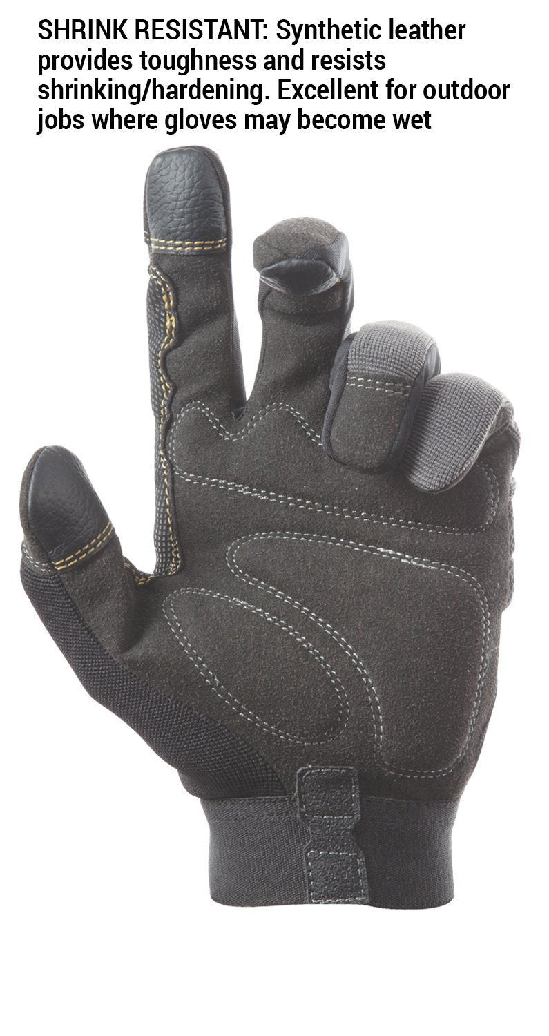 CLC Custom Leathercraft 125L Handyman Flex Grip Work Gloves, Shrink Resistant, Improved Dexterity, Tough, Stretchable, Excellent Grip Large (Pack of 1)