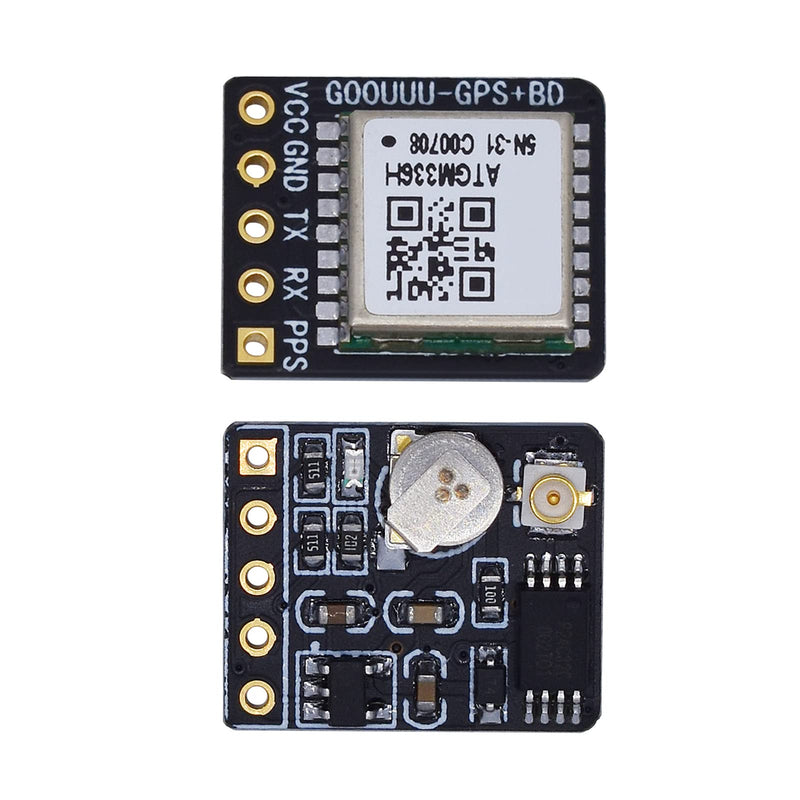 DWEII 2 Pack GPS+BDS Dual-Mode Module Flight Control Satellite Positioning Navigator, ATGM336H Replacement NEO-M8N NEO-6M for Arduino