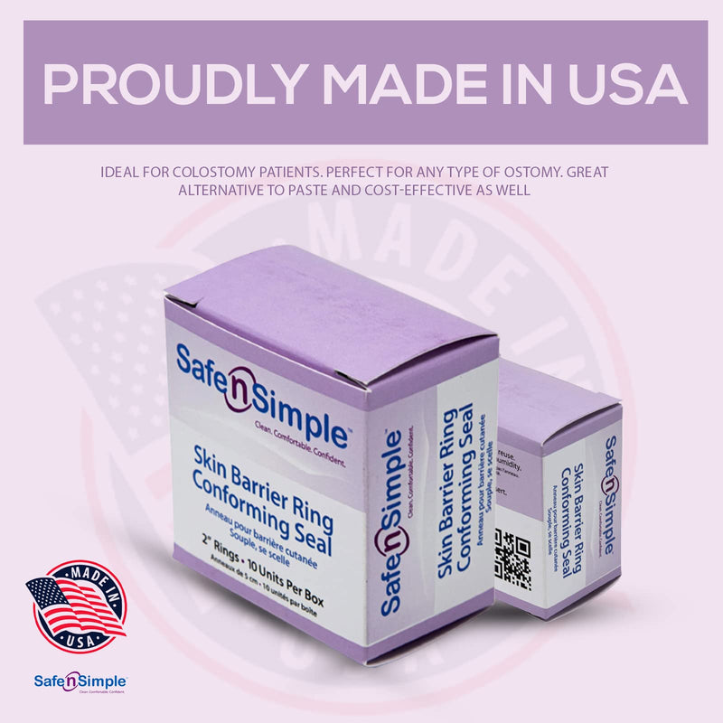 Safe n' Simple Conforming Adhesive Seals, 2 Inch (Pack of 10)