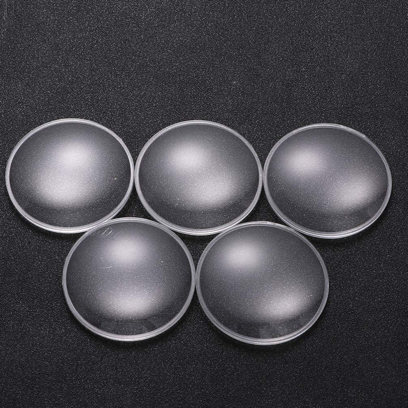 Baluue 40pcs Biconvex Lens Polished Double-Convex Lens Magnifier Lens Replacement, 42mm Diameter