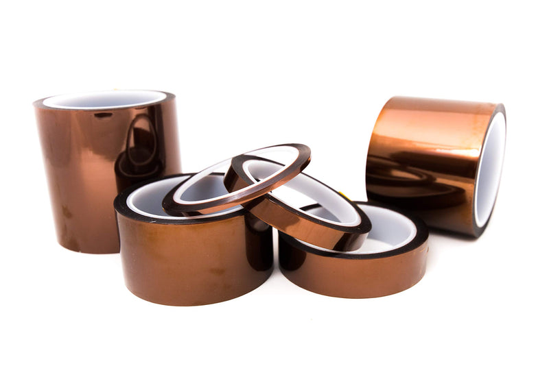 Bertech High-Temperature Kapton Tape, 1 Mil x 1/2 Inch x 36 Yards, 3 Inch Core 0.5 Inches