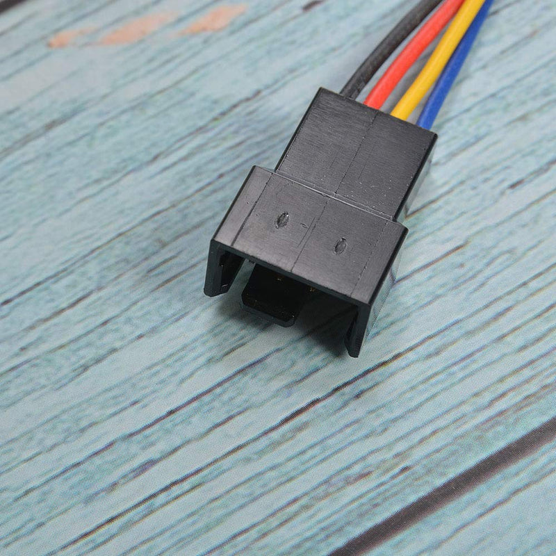 Wixine 5Pcs 5Pin to 4Pin Fan Connector Adapter Converter Extension Cable Wire