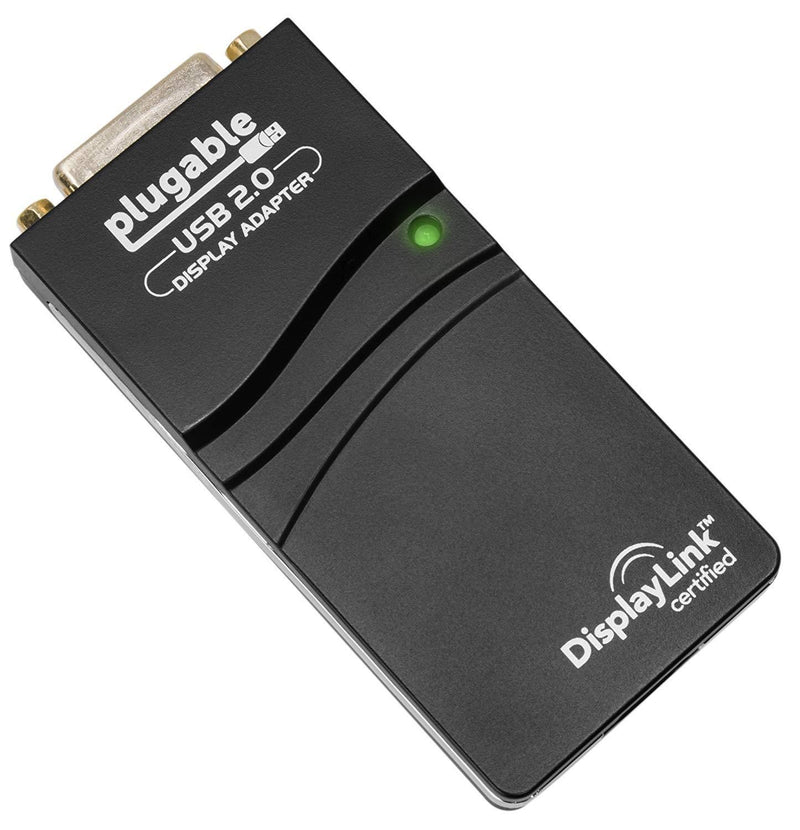 Plugable USB 2.0 to VGA/DVI/HDMI Video Graphics Adapter for Multiple Monitors up to 1920x1080 (Supports Windows 10, 8.1, 7, XP) 1920 VGA/DVI/HDMI