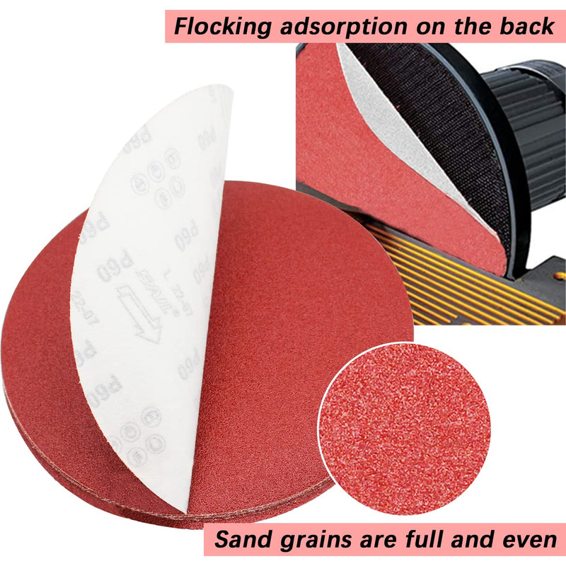 Pack of 15 sanding discs 300 mm Velcro grit P120, sanding disc Velcro disc sander, diameter 300 sandpaper Velcro for grinding/polishing FEIHU grit 120