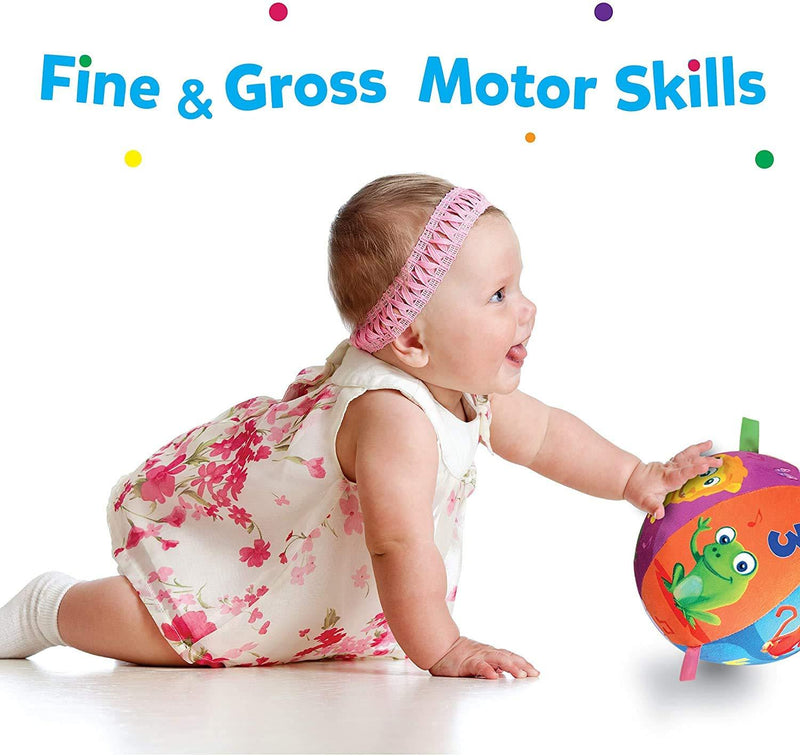 Move2Play Interactive Animal Sounds Crawl Ball Toy for Babies and Toddlers, Baby Ball for Ages 6 Months to 1, 2 Year Old boy and Girls