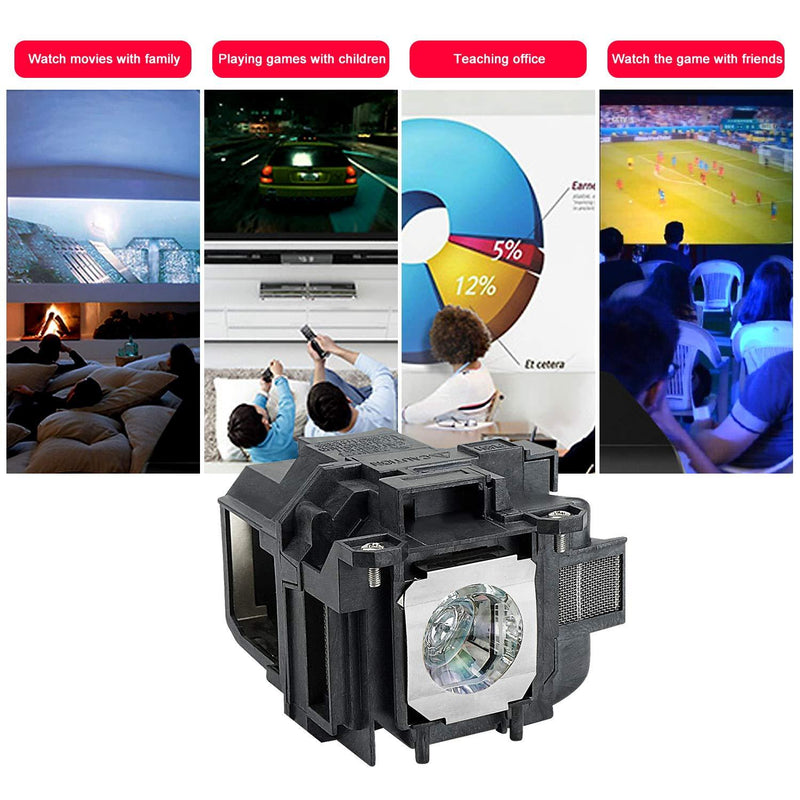 for EPSON ELPLP78 / V13H010L78 EH-TW490 EB-X18,EB-X24, EH-TW5100, EH-TW5200 EH-TW570, powerlite 965 Projector Replacemet Lamp by Molgoc (Without Filter)