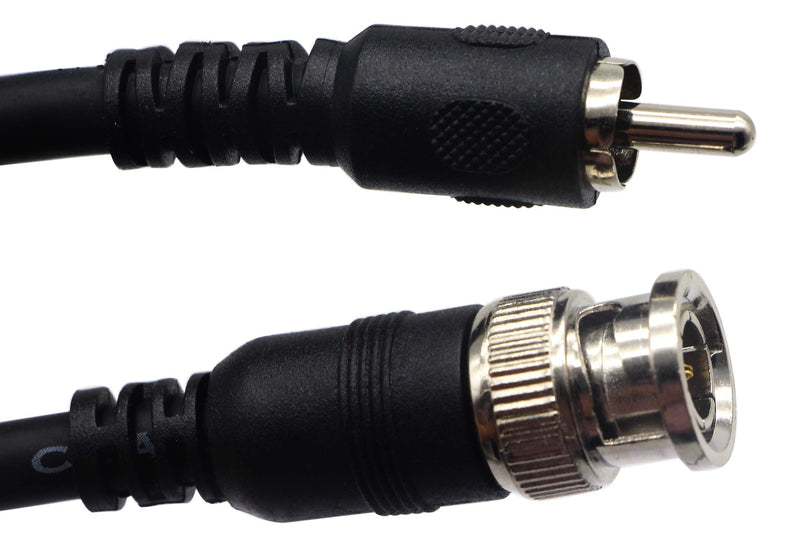 zdyCGTime BNC to RCA Extension Cable RCA Male to BNC Male Composite Video Connector Cable for Surveillance CCTV Camera System from DVR to TV (5ft/1.5M)