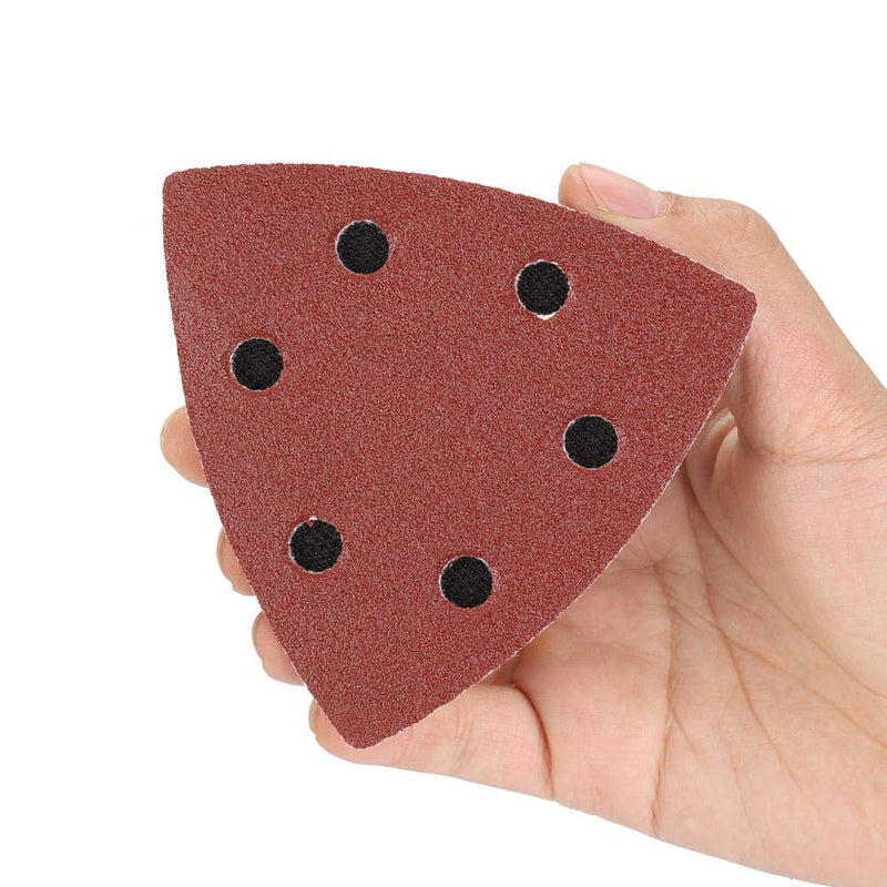 Wendry 101PCS Sanding Set Sandpaper, 80mm Sanding Sheets, 80mm Sanding Pad, for Bosch Fein Oscillating Multitool Cutting Pad, for Grinding and Polishing, 60/80/120/180/240