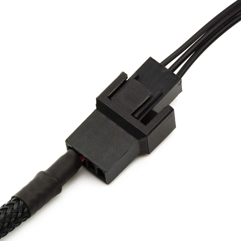 CRJ Mini 2-Pin Female PC Fan Adapter Cable 2-Pack