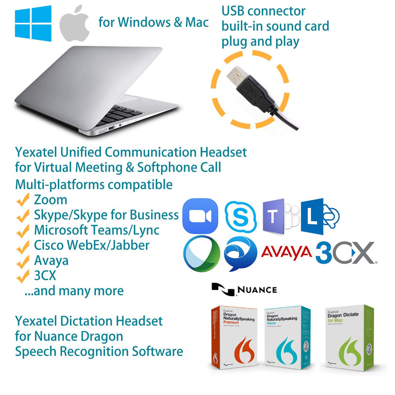 USB PC Headset for Zoom Conferencing, PC Video Call Headset with Mute Button, Teams Meeting Headset with Noise Cancelling Microphone & Volume Control, Online Teaching & Virtual Class Headset for Kids Gold Double Ear