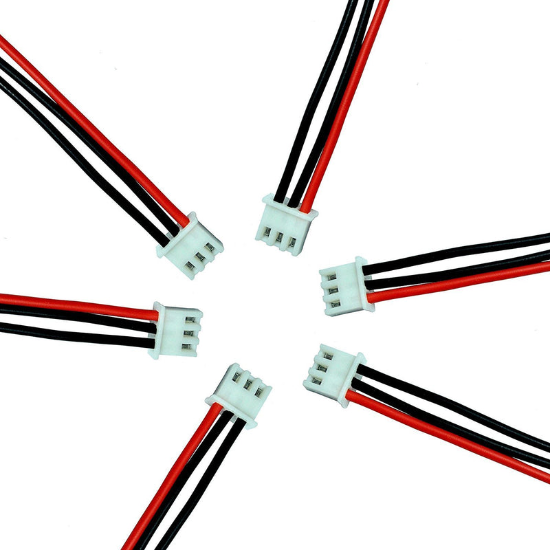 10pcs JST-XH 2S 7.4v LiPo Balance Plug Extension Cable Battery Charger Connector 22AWG for RC Drone Rechargeable Lipo 10pcs 2s