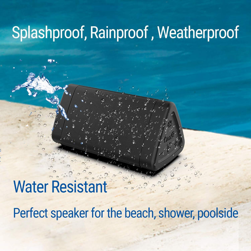 OontZ Angle 3 Bluetooth Portable Speaker, Louder Volume, Crystal Clear Stereo Sound, Rich Bass, 100 Foot Wireless Range, Microphone, IPX5, Bluetooth Speakers (Black) Black