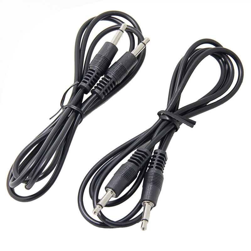 Ancable 2-Pack 3.5mm 1/8 TS Male Mini Plug to Male Mini Plug Monaural Mono Audio Cable 3ft - 12V Trigger, IR Infrared Sensor Receiver Extender 2 Pack/3-Feet