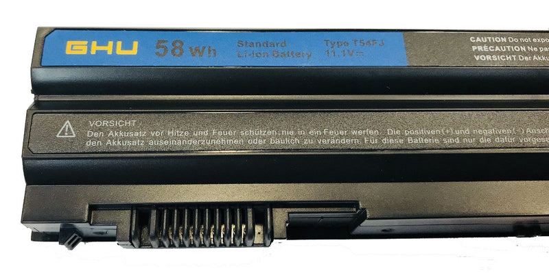 New GHU 58Wh Battery T54FJ M5Y0X 312-1163 HCJWT NHXVW PRRRF Compatible with Dell Latitude E5420 E5430 E5520 E5530 E6420 E6430 E6440 E6520 E6530 E6540 YKF0M X57F1 04NW9 8858X P8TC7 T54F3 8858X N3X1D