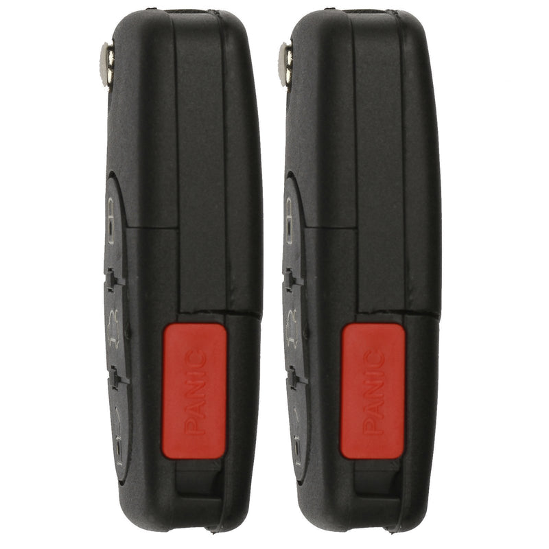 KeylessOption Keyless Entry Remote Control Car Key Fob Replacement for HLO1J0959753F (Pack of 2)