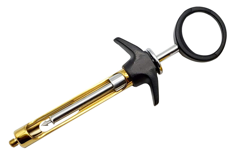 Dental Syringe Aspirating 1.8ml Black & Golden anesthetic syringe dental Instrument by Wise Linkers