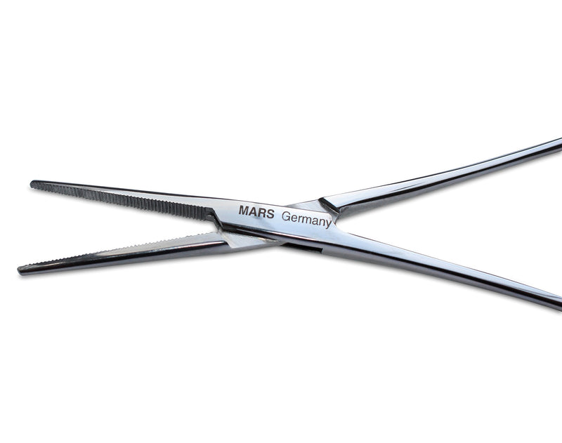 Mars Professional Hairpuller and Hemostat, Surgical Grade Stainless Steel and Locking Mechanism 6.25" Length