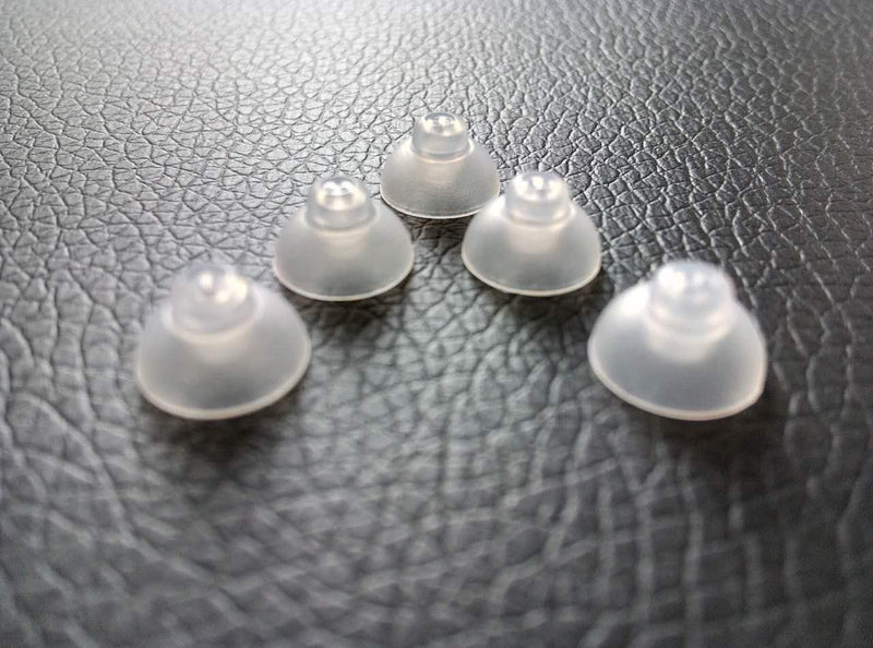 Jungle Care Hearing Aid Ear Piece Closed Domes 9mm 5-Pack Comfortable PSAP (Personal Sound Amplifiers Product) Kit Ear Tips Invisible, Perfect for Open Air (Open fit), Except for RIC