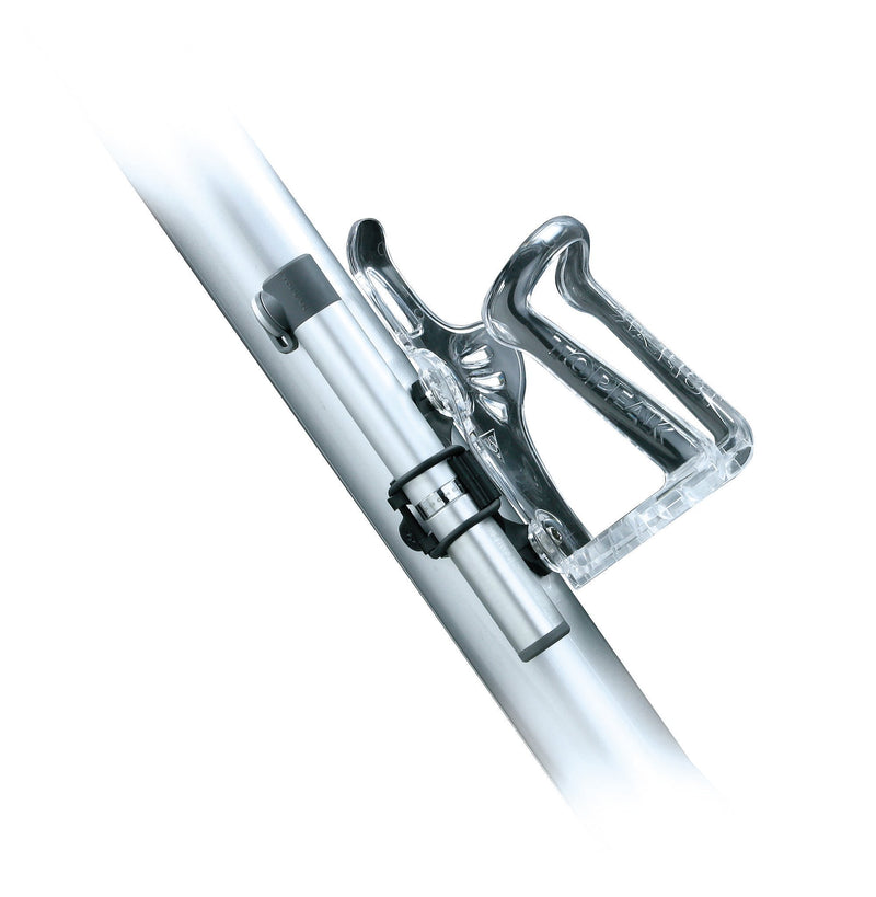 Topeak Micro Rocket AL MasterBlaster Aluminum Bike Pump, Silver, ﻿L x W x H ﻿16 x 2.4 x 2.1 cm / 6.3” x 0.9” x 0.8”