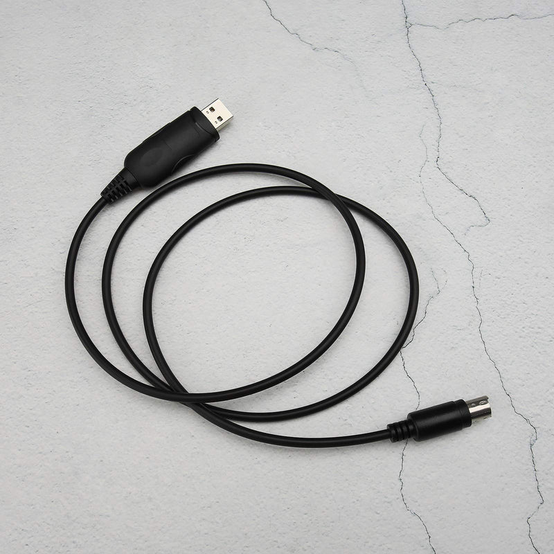 Micro Traders Compatible with FT 857 857D FT100 817 817D VX 1700 Radio Walkie Talkie 1.8M USB to 8 Pins CT-62 CAT Programming Cable and CD