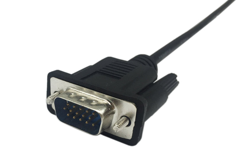 Cerrxian 1ft VGA SVGA 15 Pin HD15 Male to Female Adapter Video Monitor Extension Cable for PC Laptop TV Porjector(mf)