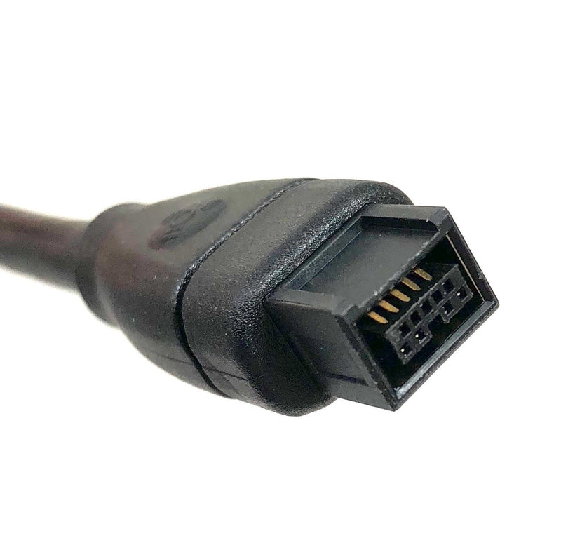 Micro Connectors, Inc. 6 feet Firewire IEEE 1394 9 Pin to 9 Pin Cable (E07-235) 6 ft Firewire IEEE (9 Pin-M to 9 Pin-M) Black