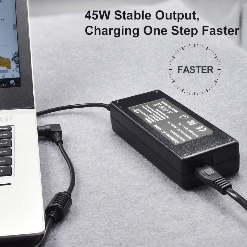 45W AC Power Laptop Adapter Supply Charger Cord for HP Pavilion X360 M3 11 13 15 Folio 1040 G1 G2 G3 Slatebook 14 HP Pro 410 G1 Chromebook 14 11 G3 G4 G5