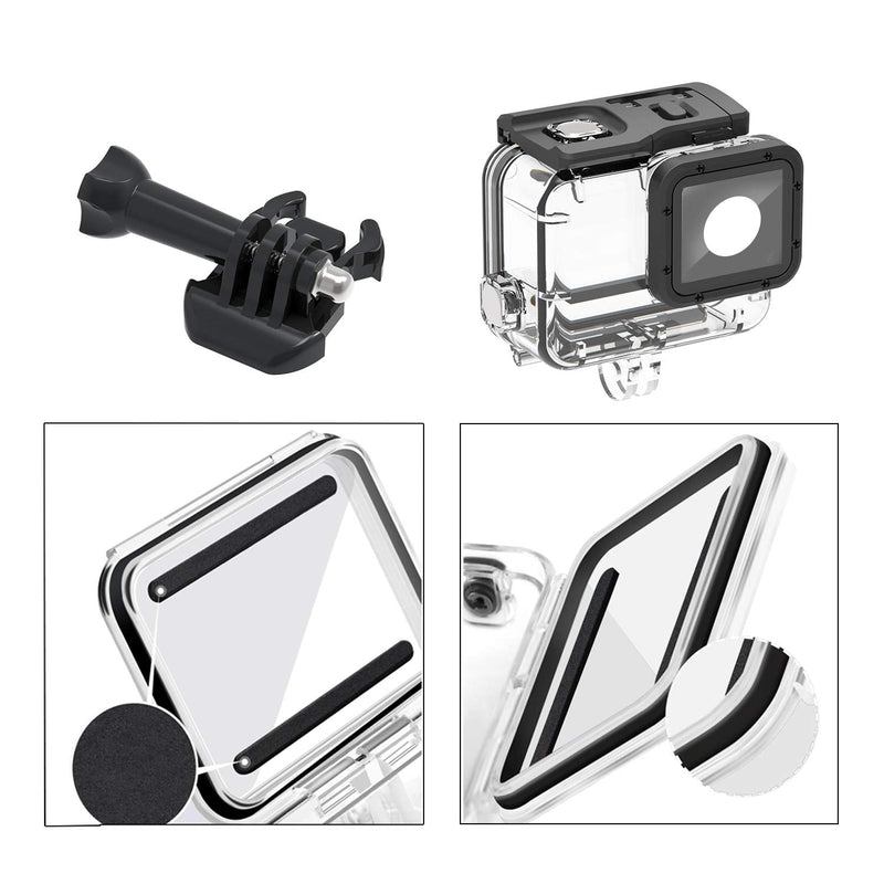 Waterproof Housing Case for GoPro Hero 7/6/5 Black(2018), HONGDAK 169FT/60M Waterproof Case Diving Protective Housing Shell for GoPro Action Camera Underwater Dive Case Shell with Mount & Thumbscrew for Gopro Hero 5/6/7