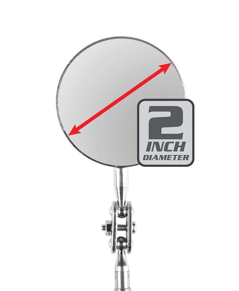 Titan 11186 Telescoping Inspection Mirror Round - Extends to 28-1/2"