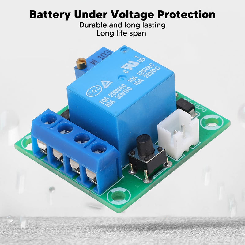 2pcs Battery Low Voltage Protector PCB Module Low Voltage Automatic Isolator Switch 5V 12V 24V 10MA(12V) 12v