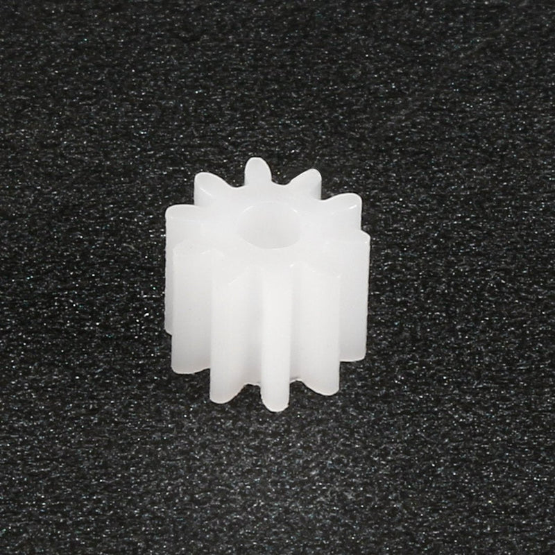 uxcell 50pcs Plastic Gears White 10 Teeth Model 102A Reduction Gear Plastic Worm Gears for RC Car Robot