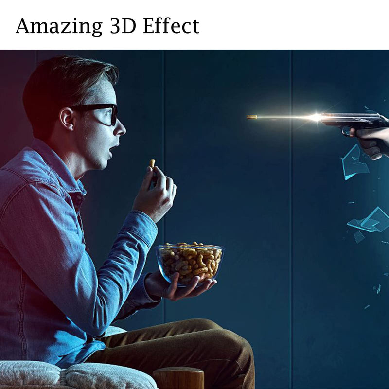 Red-Blue 3D Glasses, 3D Viewing Glasses for Viewing 3D Movies/Games and Pictures in Red-Blue Formats, Compatible with Ordinary Computer Monitors/TVs/Projectors Etc - Home Theater Glasses 4pcs Red-Blue 3D Glasses