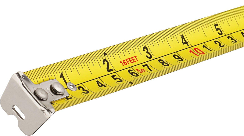 HAZET tape measure 2154N-5, 5 meters, reduced kinking behavior and resistant coating, automatic retraction by quality spring and double tape measure labeling 5000 mm