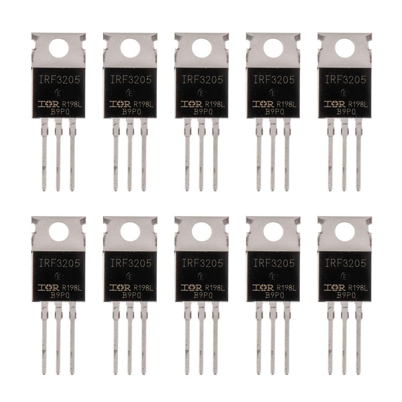 BOJACK IRF3205 MOSFET Transistors 110A 55V N-Channel Power MOSFET TO-220AB (Pack of 10 Pcs)